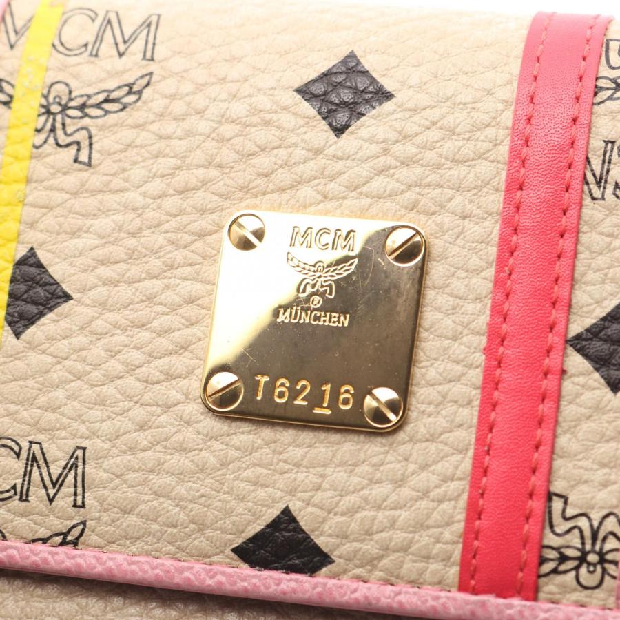 MCM（エムシーエム） ヴィセトス ブランドオフ レザー 二つ折り長財布