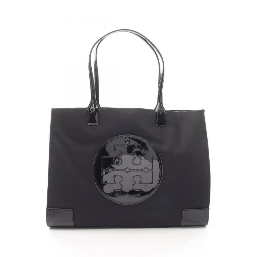 美品 TORY BURCHトリーバーチ エラ トートバッグ ナイロン パテント TORY BURCH（トリーバーチ） ELLA PATENT TOTE エラ パテント ブランド