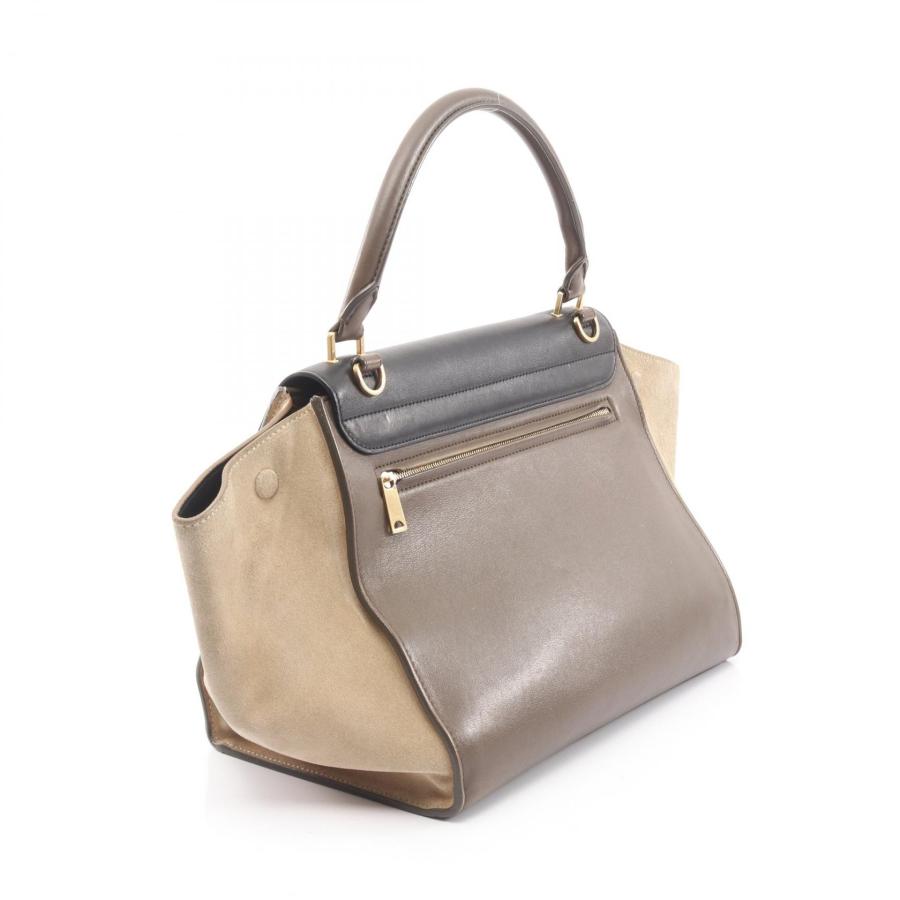 CELINE（セリーヌ） トラペーズ ミディアム ブランドオフ レザー 