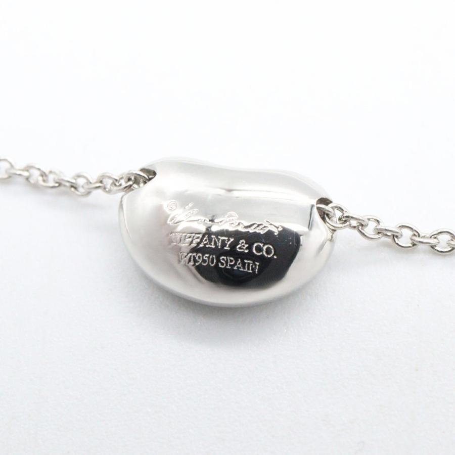 【TIFFANY&co.】　ティファニー　Pt950×ダイヤモンド　ビーン・ダイヤネックレス　 TIFFANY&Co.（ティファニー） ビーン ダイヤ ネックレス ブランドオフ