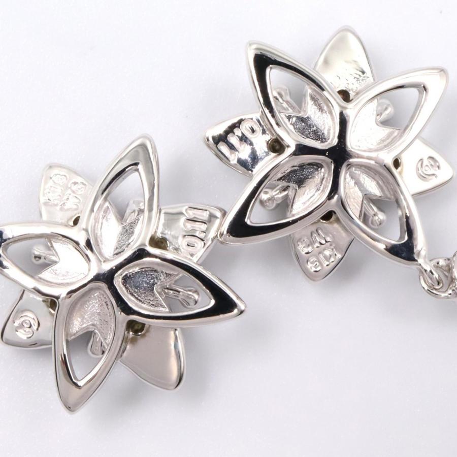 タサキ マザーオブパール ダイヤモンド ピアス ブランドオフ TASAKI 