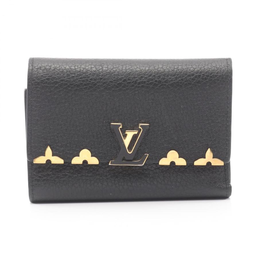 【希少】ルイヴィトン トリヨン カプシーヌ コンパクト スタッズ 三つ折り財布 LOUIS VUITTON（ルイ・ヴィトン） ポルトフォイユ カプシーヌ