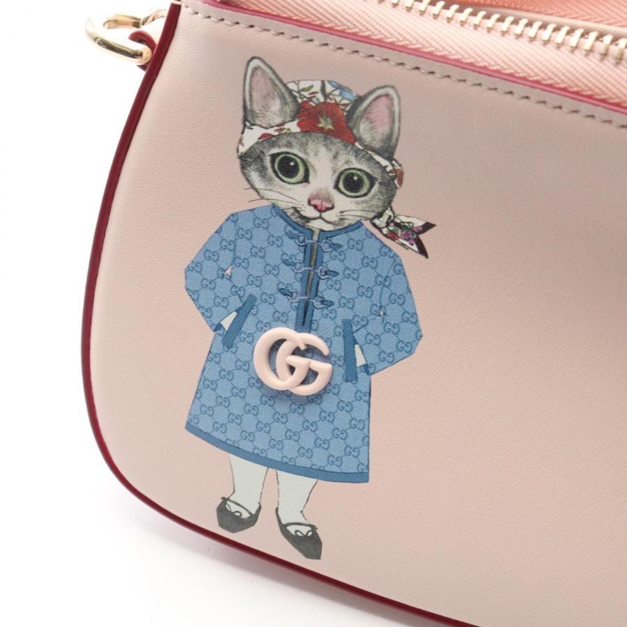 GUCCI（グッチ） × ヒグチユウコ スモール ブランドオフ レザー 