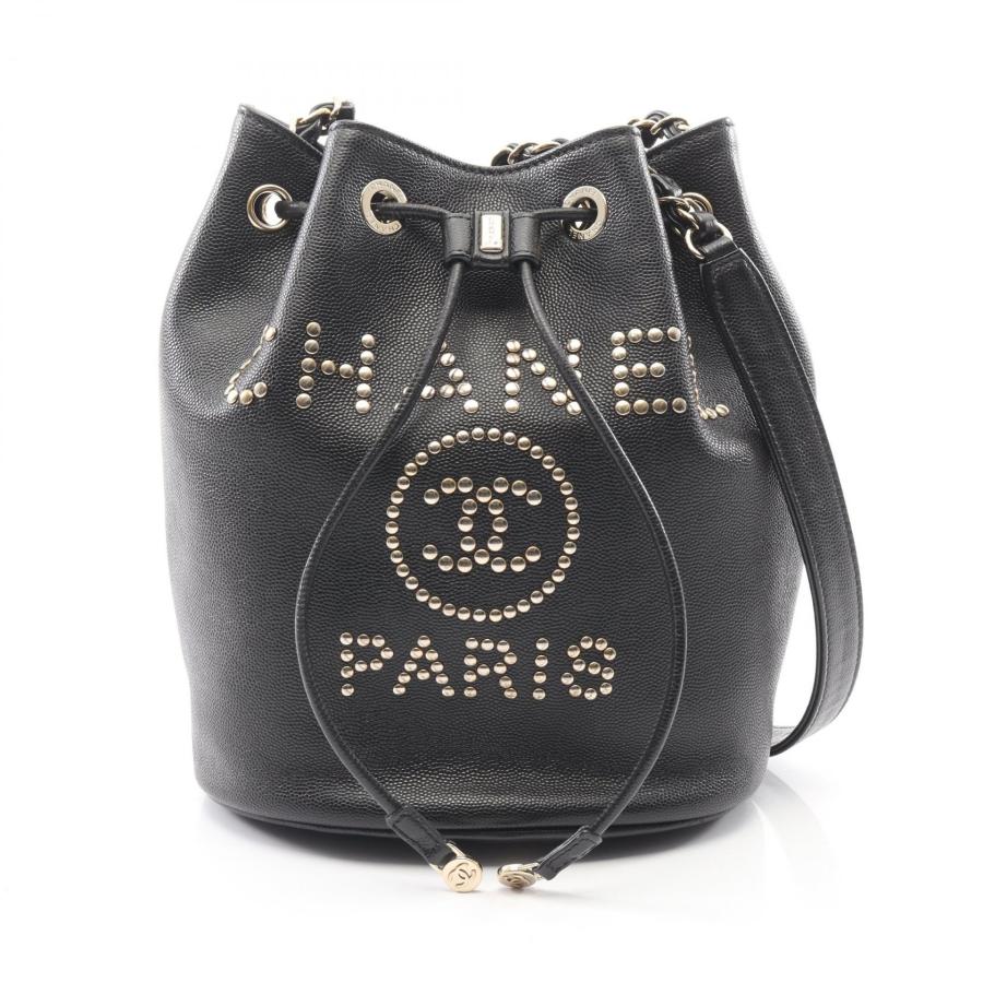 CHANEL（シャネル） ドーヴィル ブランドオフ レザー ショルダーバッグ