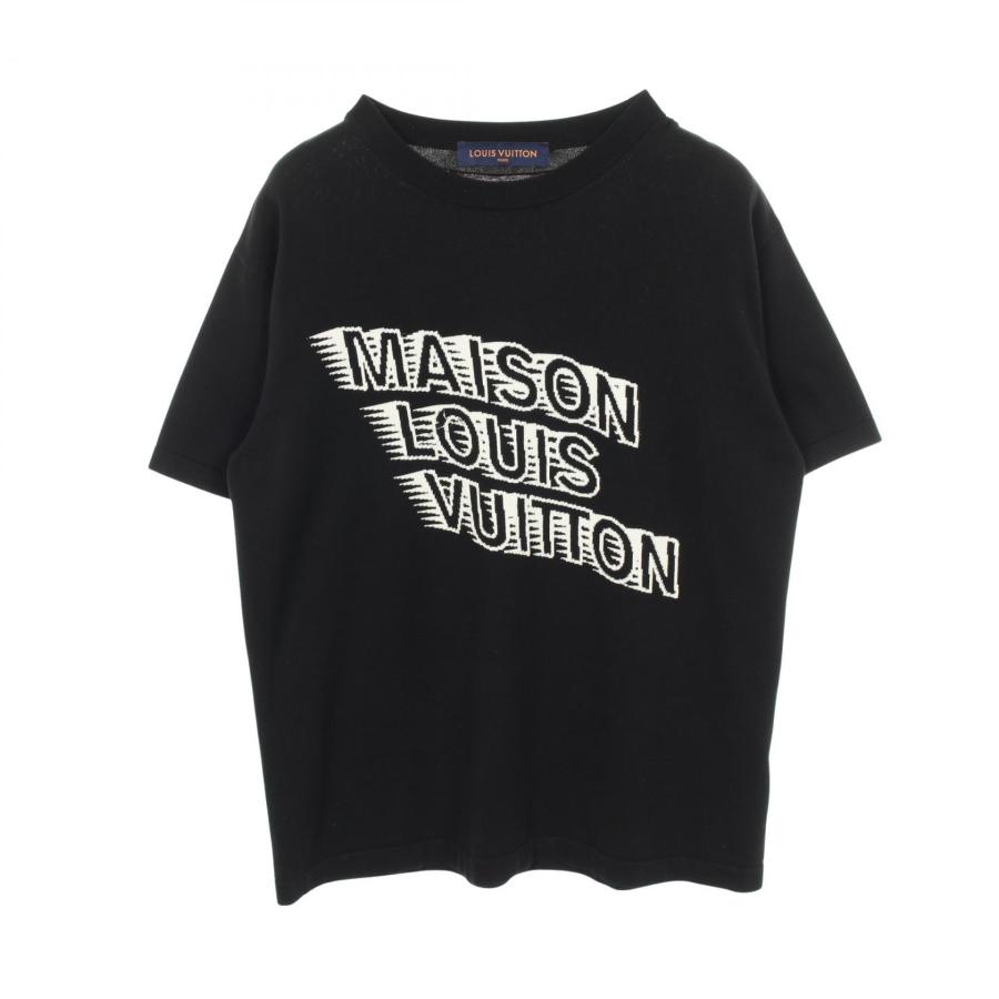 【未使用タグ付】LOUIS VITTON 半袖ウールニットTシャツ 箱入り包装 LOUIS VUITTON（ルイ・ヴィトン） メゾンロゴ ニット ブランドオフ