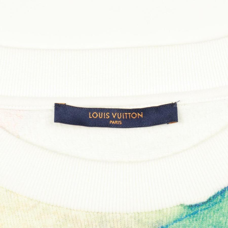 ルイ・ヴィトン LOUIS VUITTON ウォーターカラー ジャイアントモノグラム トレーナー スウェット 衣料品 トップス コットン メンズ ホワイト系 / マルチカラー RM211V AU4 HLY02W 【中古】 LOUIS VUITTON（ルイ・ヴィトン） ウォーターカラー ジャイアント