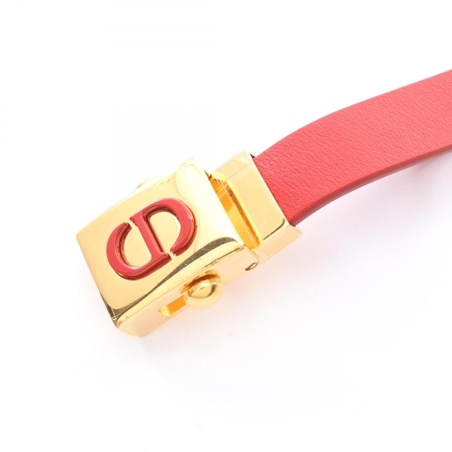 ディオール CDロゴ ブランドオフ Dior レザー ベルト 中古 レディース