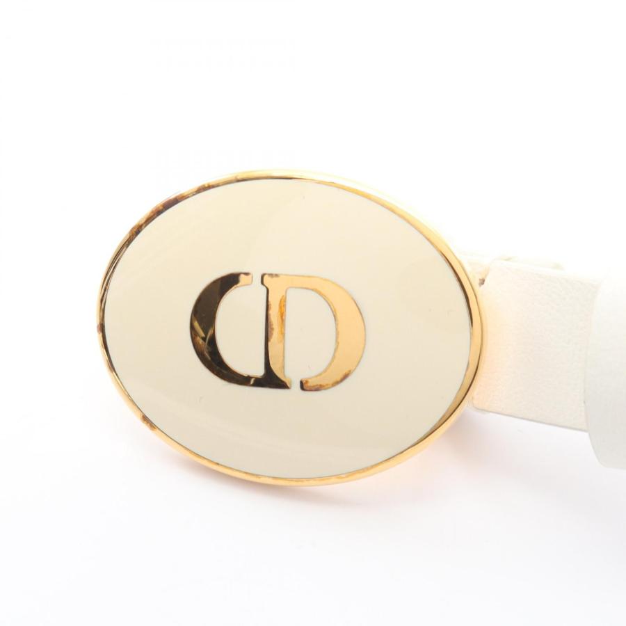 ディオール CDロゴ ブランドオフ Dior レザー ベルト 中古 レディース