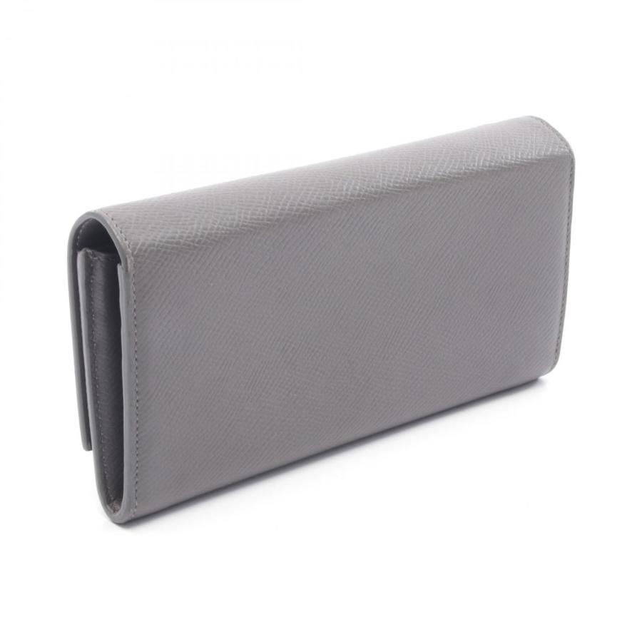 【美品】CELINE 二つ折り 長財布 ラージフラップ ウォレット ペブル CELINE（セリーヌ） ラージフラップウォレット ブランドオフ レザー 二