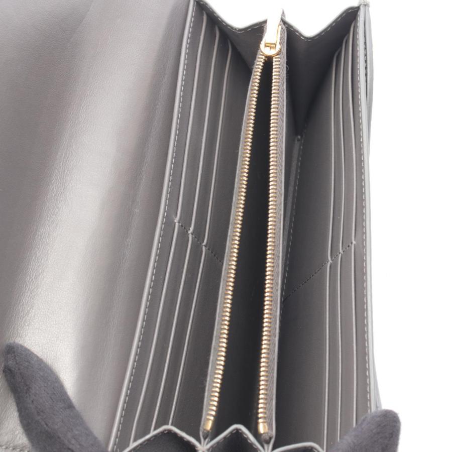 CELINE（セリーヌ） ラージフラップウォレット ブランドオフ レザー 二