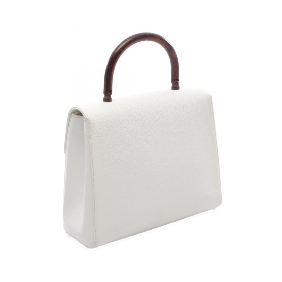 CHANEL ハンドバッグ グレージュ レザー ココマーク CHANEL（シャネル） ココマーク プラスチックハンドルバッグ ブランド