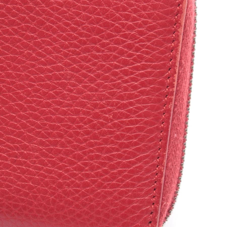 GUCCI（グッチ） バンブー ブランドオフ レザー ラウンド長財布 レザー