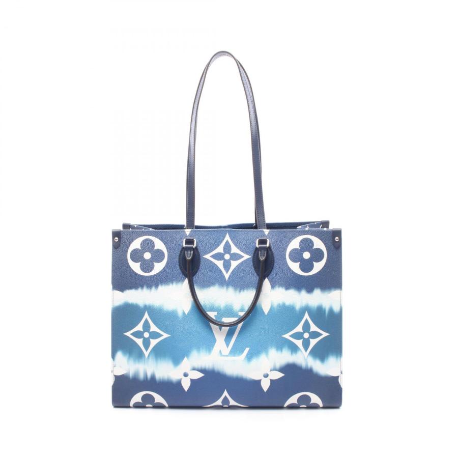 ルイ・ヴィトン LOUIS VUITTON LVエスカル オンザゴー GM ショルダーバッグ バッグ PVCコーティングキャンバス レザー レディース ネイビー系 / ホワイト系 / マルチカラー M45120 【中古】 LOUIS VUITTON（ルイ・ヴィトン） LVエスカル オンザゴー GM ブルー