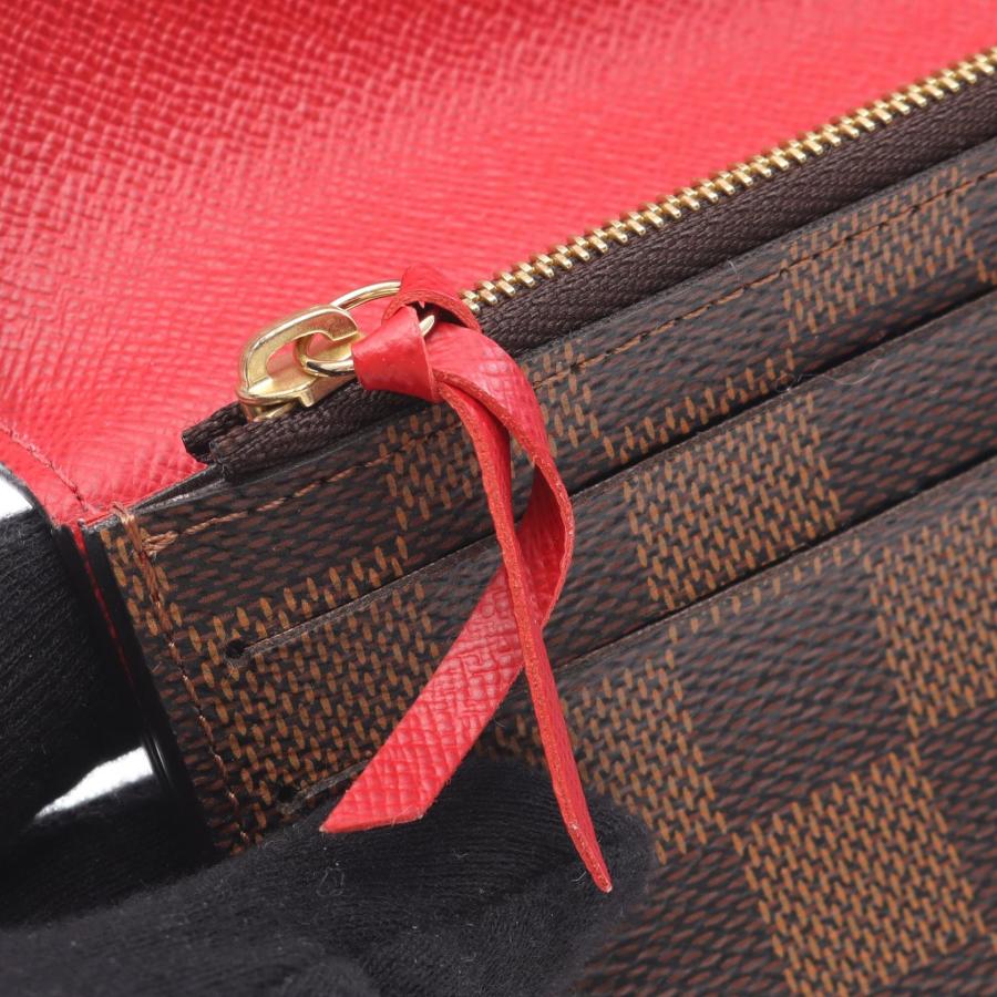 未使用級美品★ルイヴィトン ダミエ エミリー 長財布 二つ折り財布 レディース LOUIS VUITTON（ルイ・ヴィトン） ポルトフォイユ エミリー ブランド