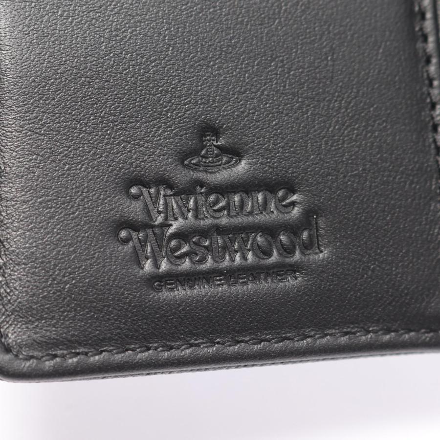 ヴィヴィアンウエストウッド Vivienne Westwood ZIP CARD WALLET オーブ 二つ折り財布 財布 サフィアーノレザー レディース ブラック系 51080028L0040N402 【新品】 ヴィヴィアンウエストウッド ZIP CARD WALLET オーブ ブランドオフ