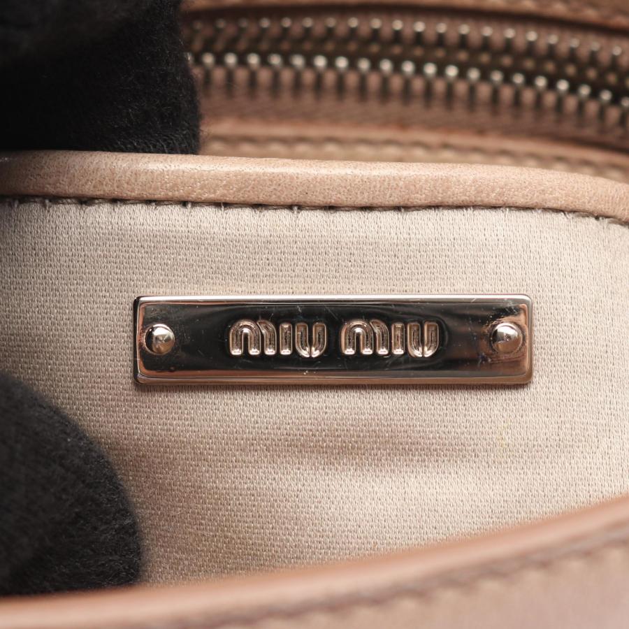 ミュウ VITELLO SHINE ブランドオフ Miu レザー ショルダーバッグ