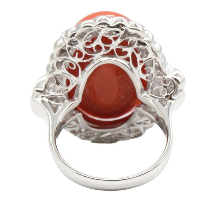 ジュエリー 珊瑚 ダイヤモンド リング ブランドオフ JEWELRY Pt900