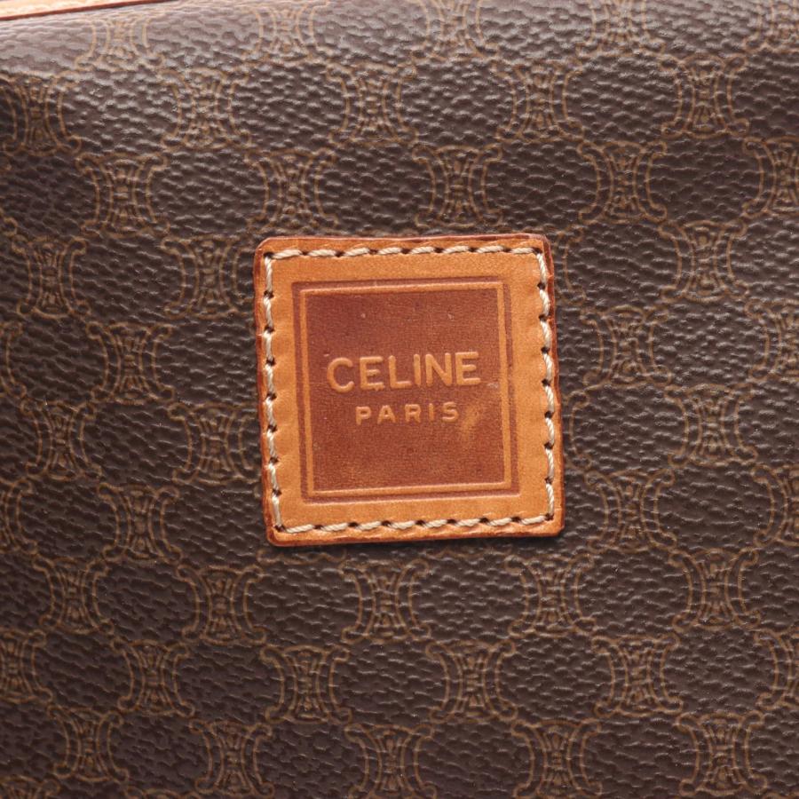 CELINE（セリーヌ） マカダム ブランドオフ レザー ポーチ