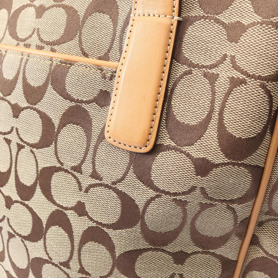 COACH（コーチ） シグネチャー ブランドオフ キャンバス トートバッグ