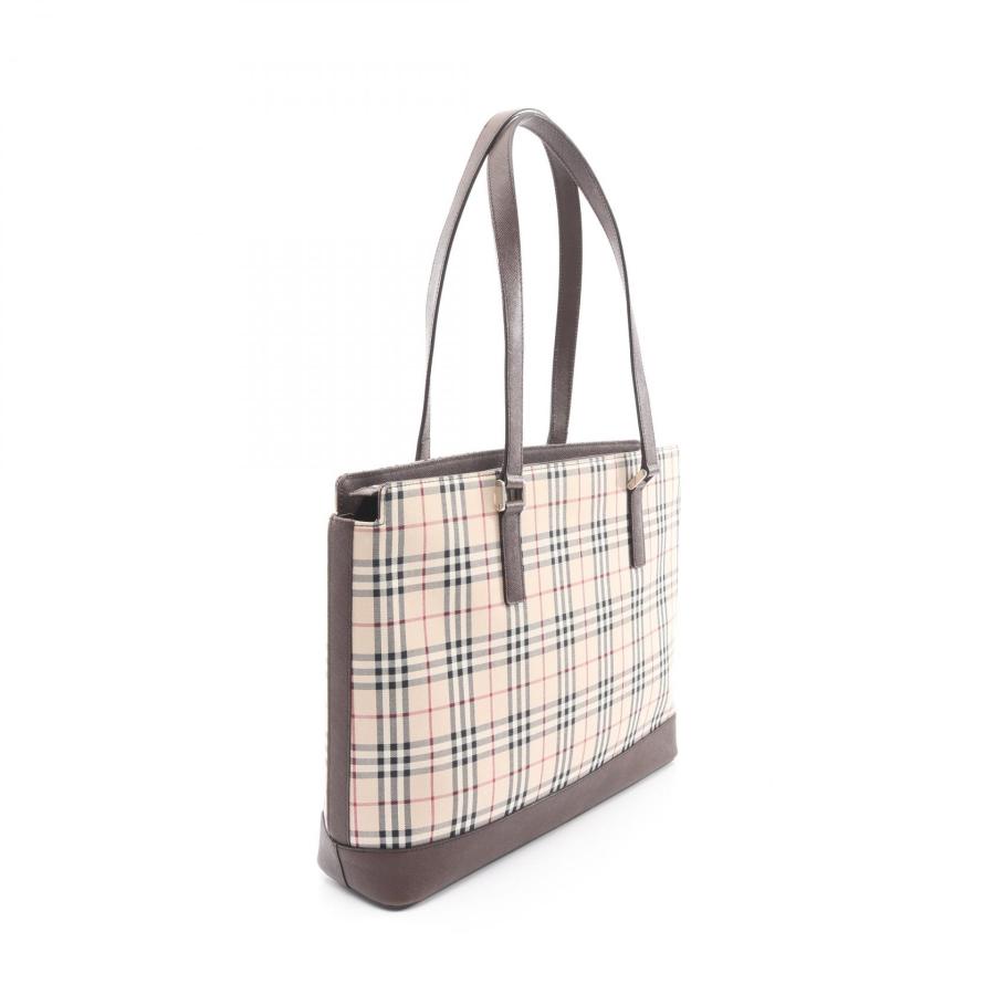 BURBERRY（バーバリー） ノバチェック ブランドオフ レザー トート