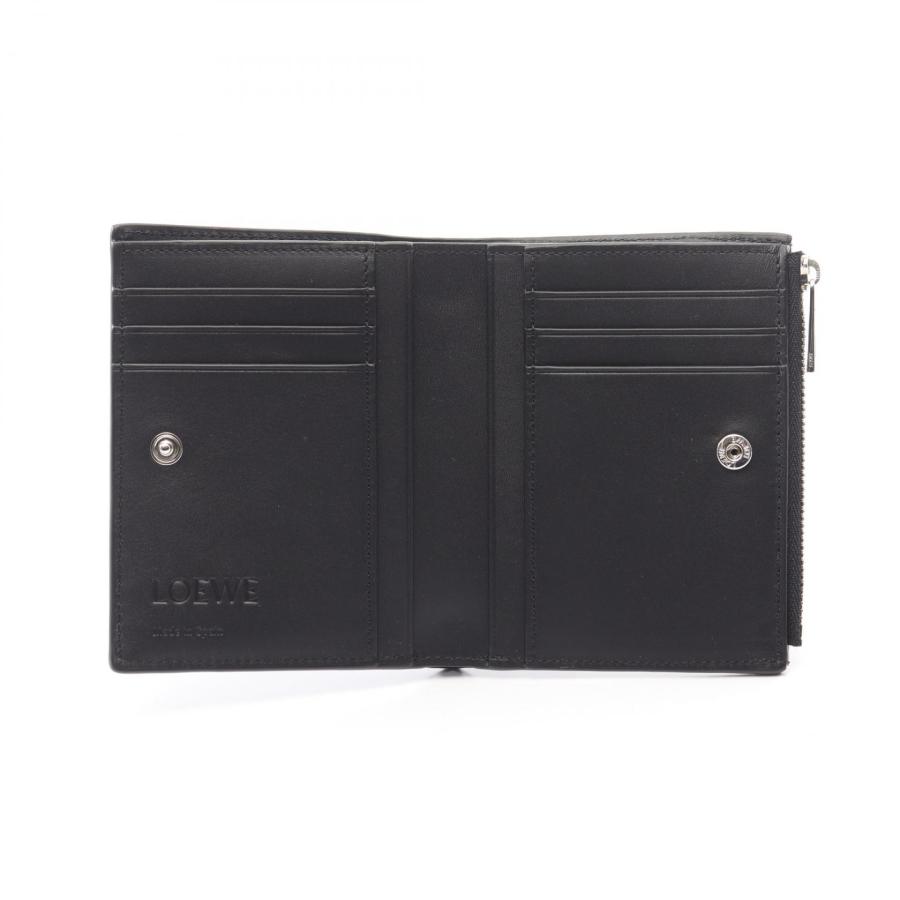 ロエベ スリム コンパクト ウォレット ブランドオフ LOEWE レザー 二