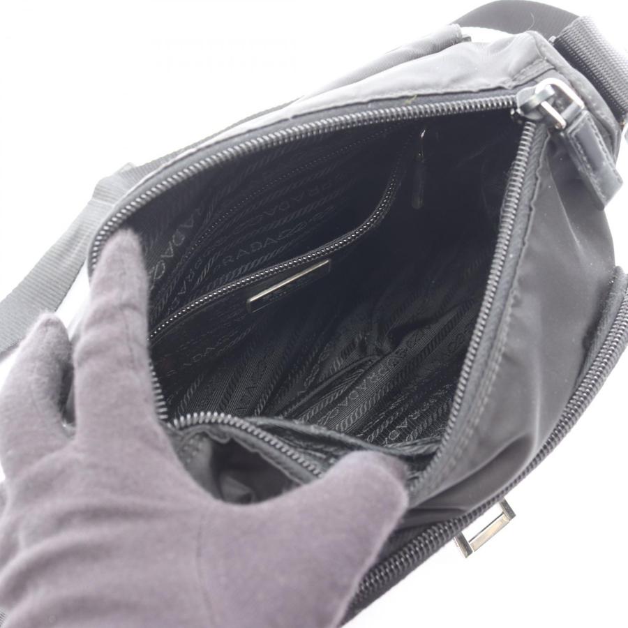 PRADA   VELA ショルダー　ナイロンレザー　ブラック　BT426T Prada - Vela Black Nylon Crossbody | Mitchell Stores