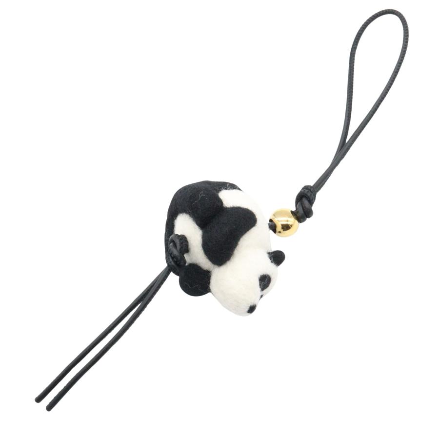 ロエベ パンダ チャーム ブランドオフ LOEWE レザー チャーム フェルト/レザー レディース