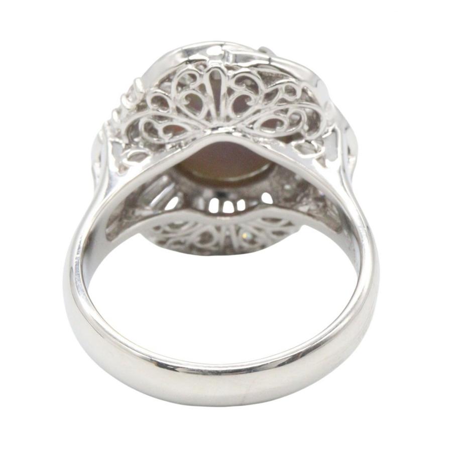 ジュエリー ブラックオパールリング ブランドオフ JEWELRY Pt900