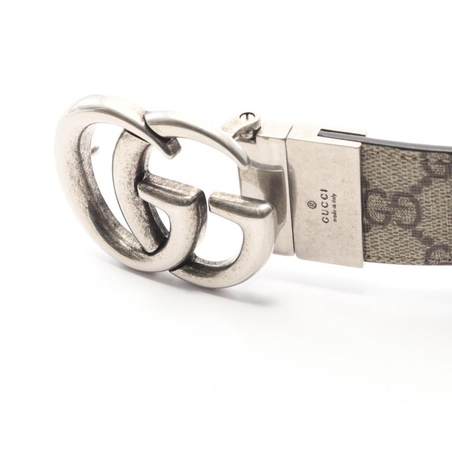 GUCCI（グッチ） ダブルG GGスプリーム ブランドオフ レザー ベルト GG