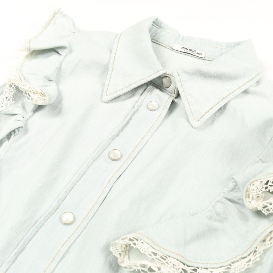 ミュウ デニム ブランドオフ Miu コットン ワンピース 中古 レディース