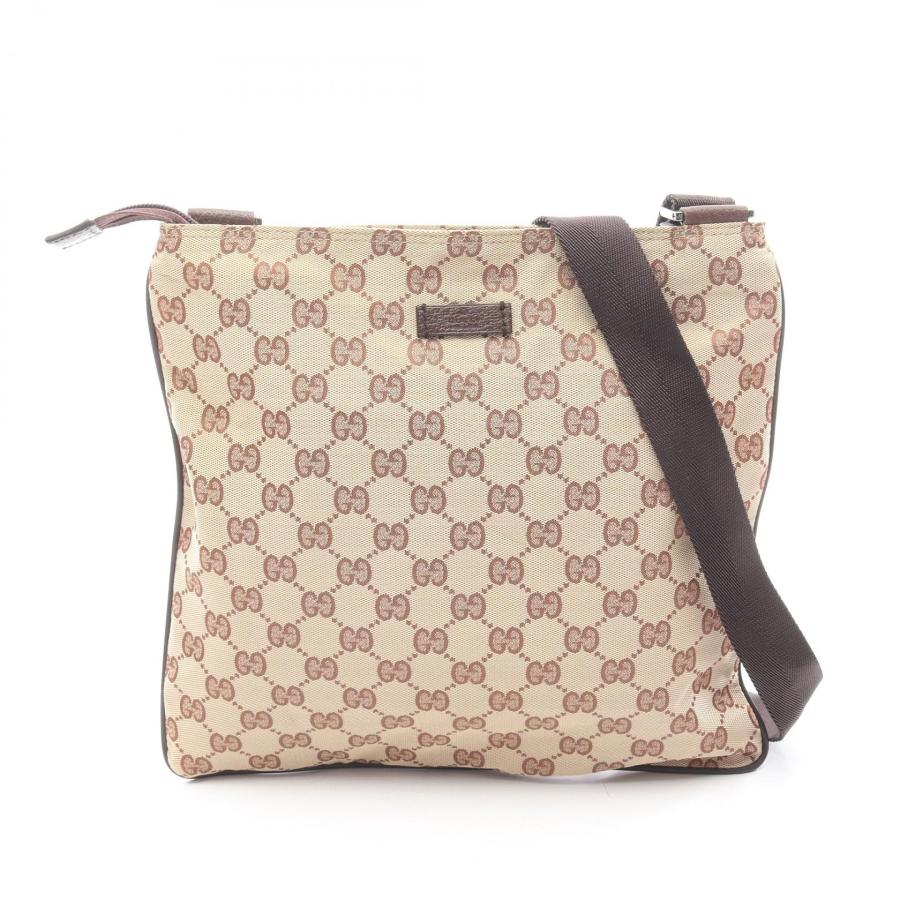 美品　150 GUCCI グッチ　ショルダーバッグ　ハンドバッグ　GG柄　ru4 GUCCI（グッチ） GG柄 ブランドオフ レザー ショルダーバッグ ナイロン