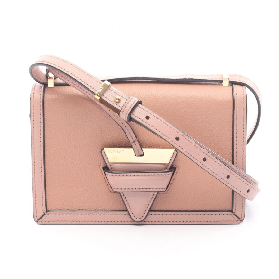 LOEWE（ロエベ） バルセロナ スモール ブランドオフ レザー ショルダー 