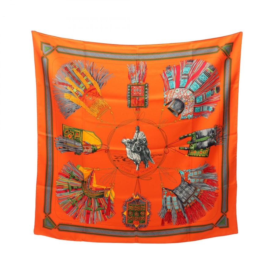 HERMES（エルメス） カレ90 CUIRS DU DESERT ブランドオフ シルク
