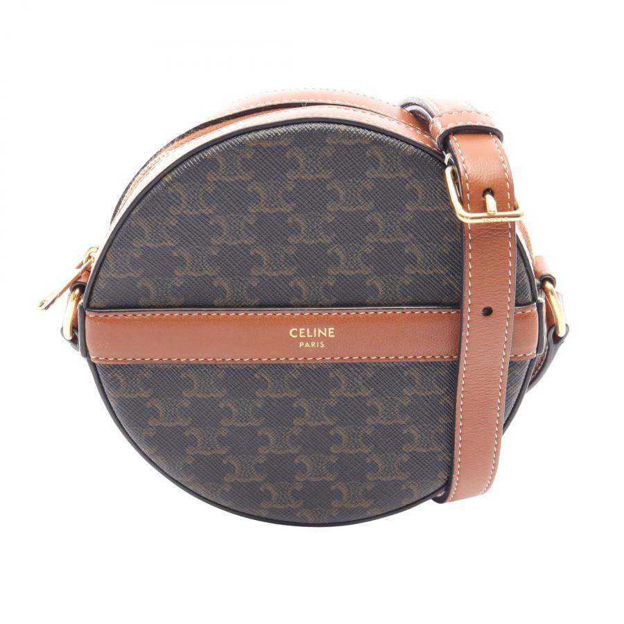 m*l様 セリーヌ トリオンフ キャンバス パース CELINE（セリーヌ） ラウンドパース トリオンフ ブランドオフ CELINE