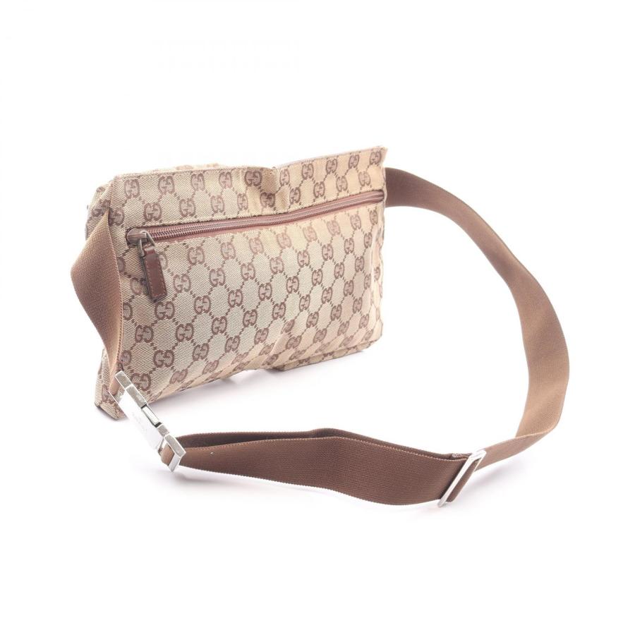 グッチ GGキャンバス ブランドオフ GUCCI キャンバス ウエストバッグ ボディバッグ ナイロンキャンバス 中古 メンズ レディース