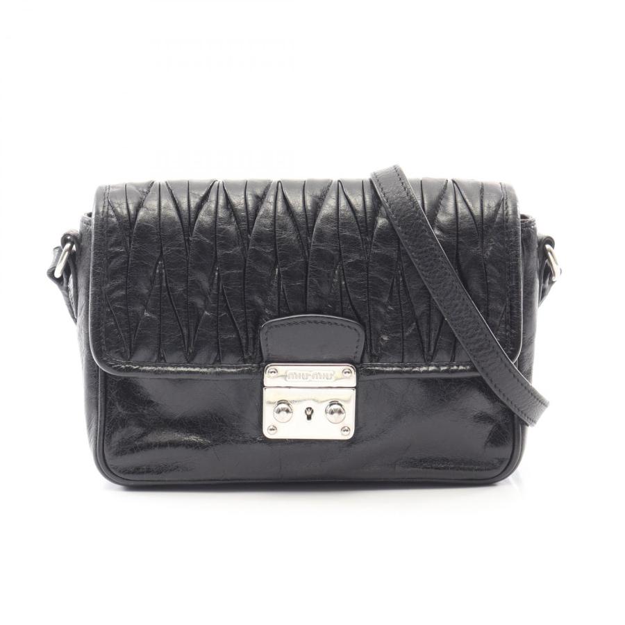 ミュウ マテラッセ ブランドオフ Miu レザー ショルダーバッグ 中古