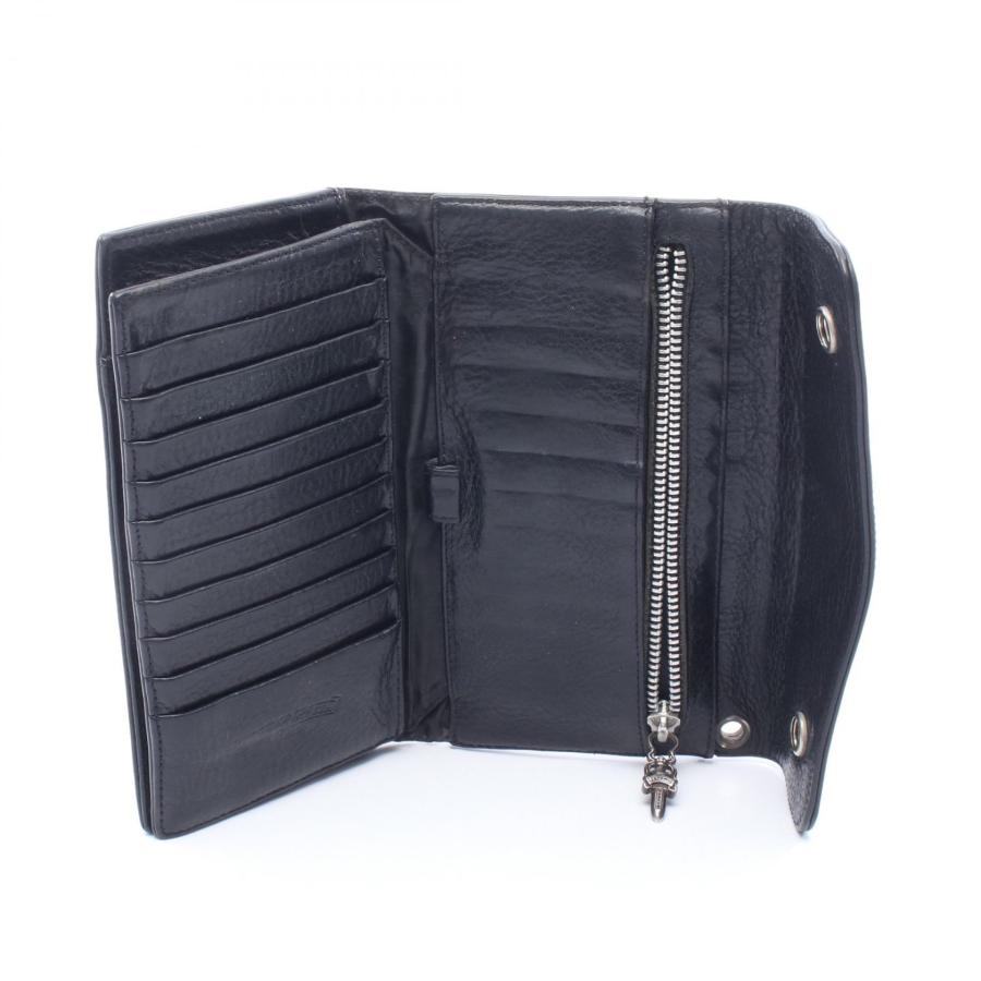 クロムハーツ ウェーブウォレット クロスボタン ブランドオフ CHROME