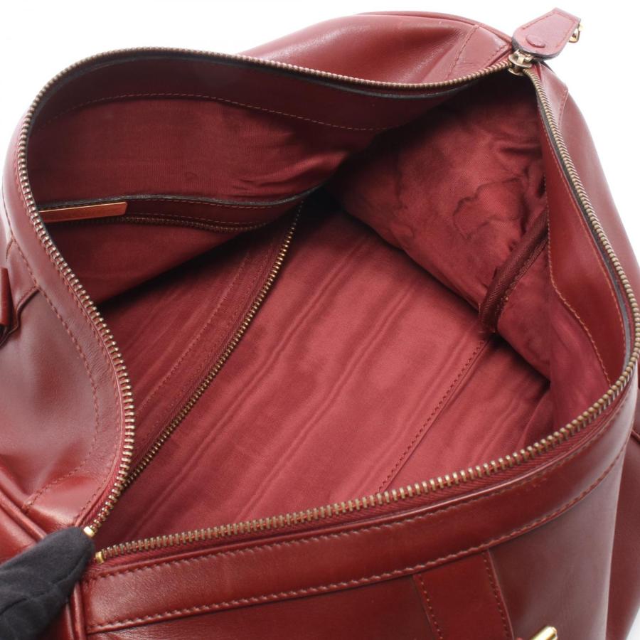 Cartier カルティエ ボストンバッグ レッド レディース ブランド Cartier（カルティエ） マストライン ブランドオフ レザー ボストン