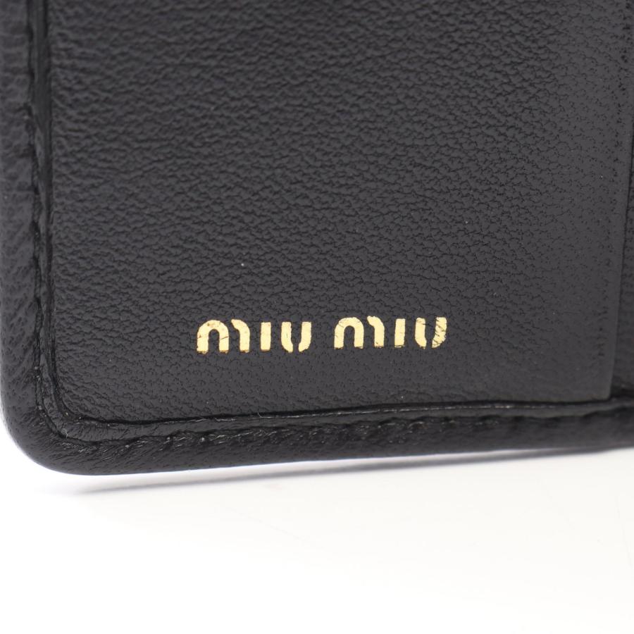 miumiu マテラッセ ナッパレザー 三つ折り財 miu miu（ミュウミュウ） ウォレット レディース ナッパレザー