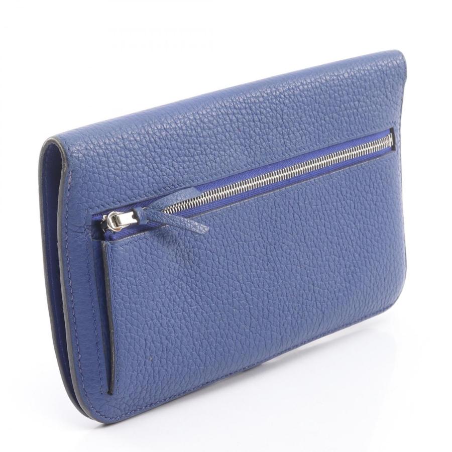 エルメス HERMES ドゴンロング 二つ折り長財布 財布 レザー トゴ トゴ レディース レッド系 【中古】 HERMES（エルメス） ドゴンロング ブランドオフ レザー 二つ折り長財布