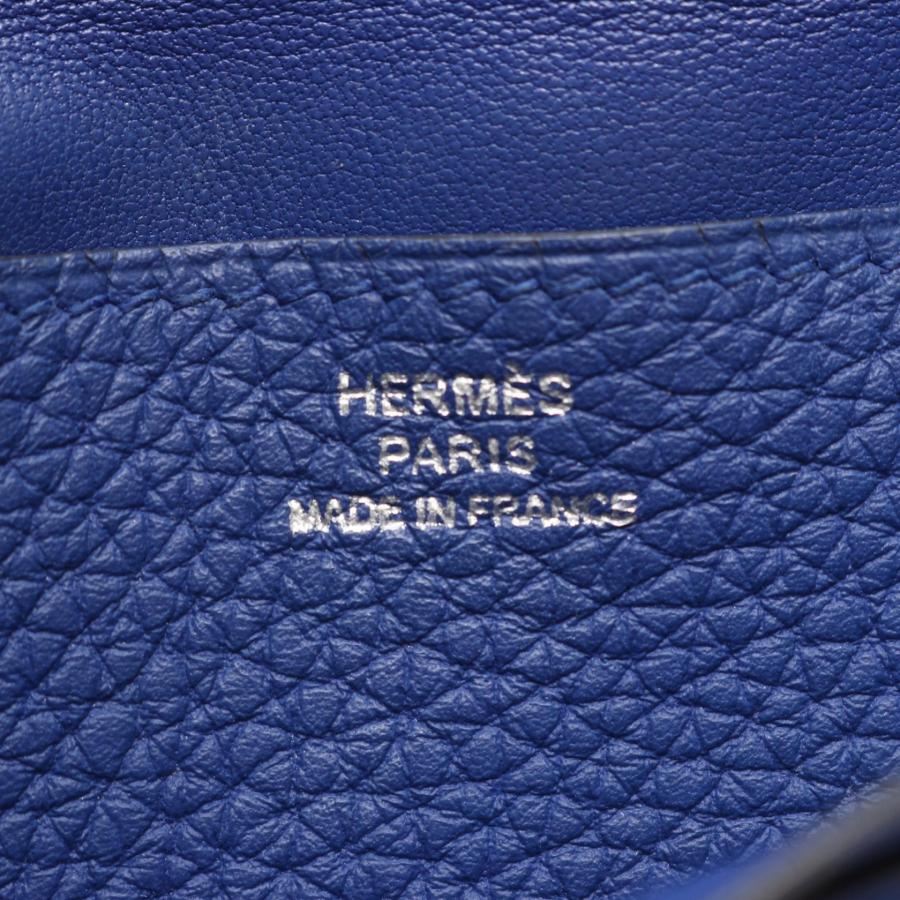 エルメス HERMES ドゴンロング 二つ折り長財布 財布 レザー トゴ トゴ ブルーエレクトリック □R刻印（2014年製造） レディース ブルー系 061200CK 【中古】 HERMES（エルメス） ドゴンロング ブランドオフ レザー 二つ折り長財布