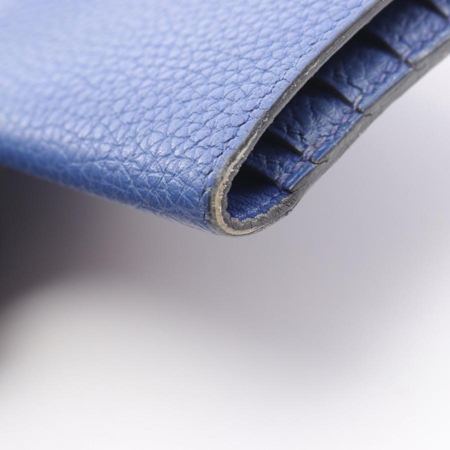 エルメス HERMES ドゴンロング 二つ折り長財布 財布 レザー トゴ トゴ ブルーエレクトリック □R刻印（2014年製造） レディース ブルー系 061200CK 【中古】 HERMES（エルメス） ドゴンロング ブランドオフ レザー 二つ折り長財布