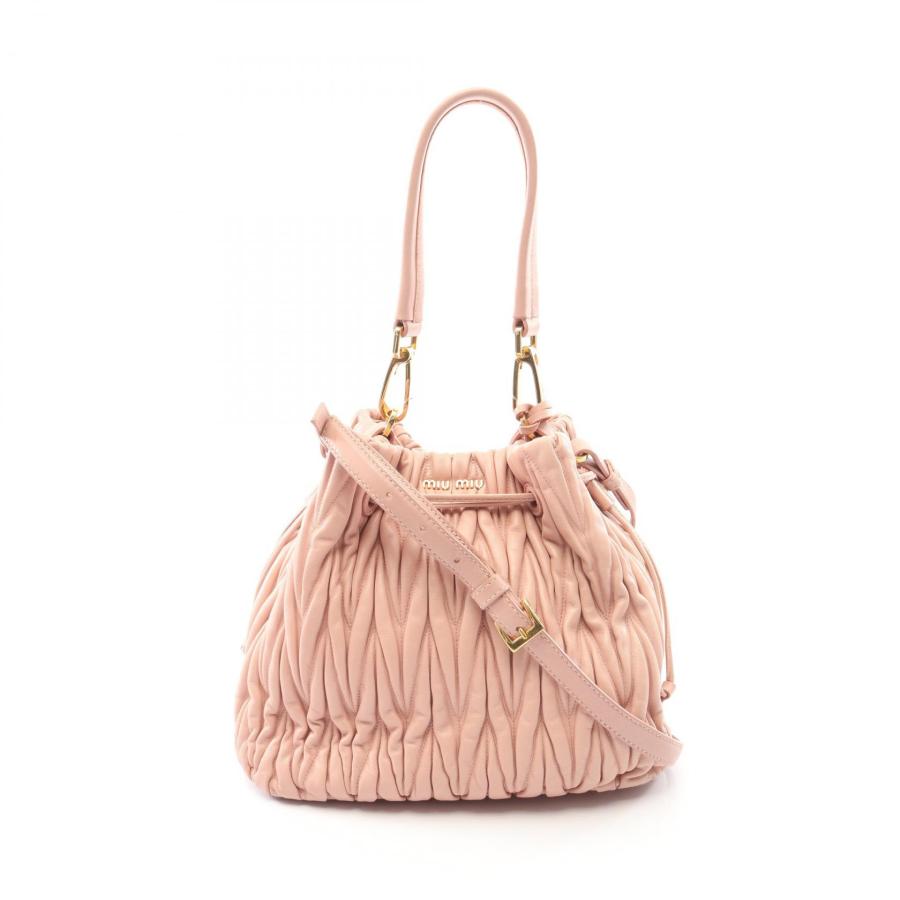 ミュウ マテラッセ 2WAY ブランドオフ Miu レザー ハンドバッグ 