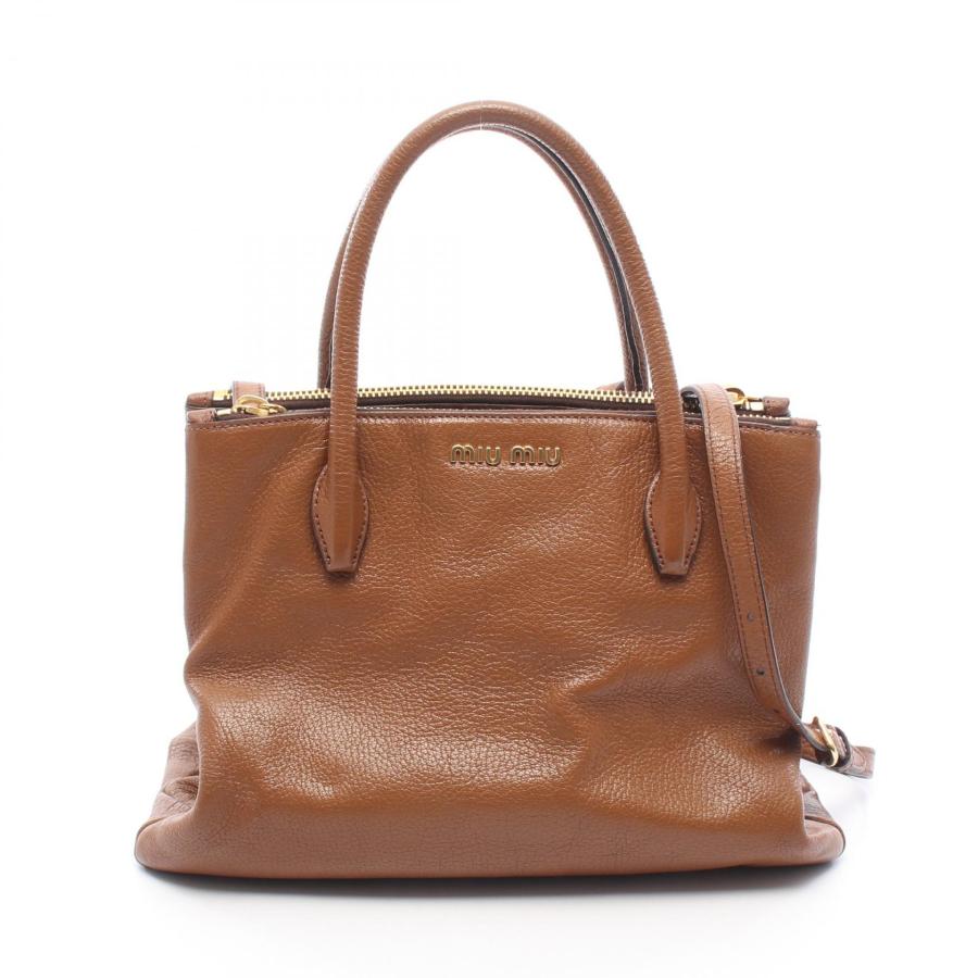 ミュウ MADRAS マドラス 2WAY ブランドオフ Miu レザー ハンドバッグ