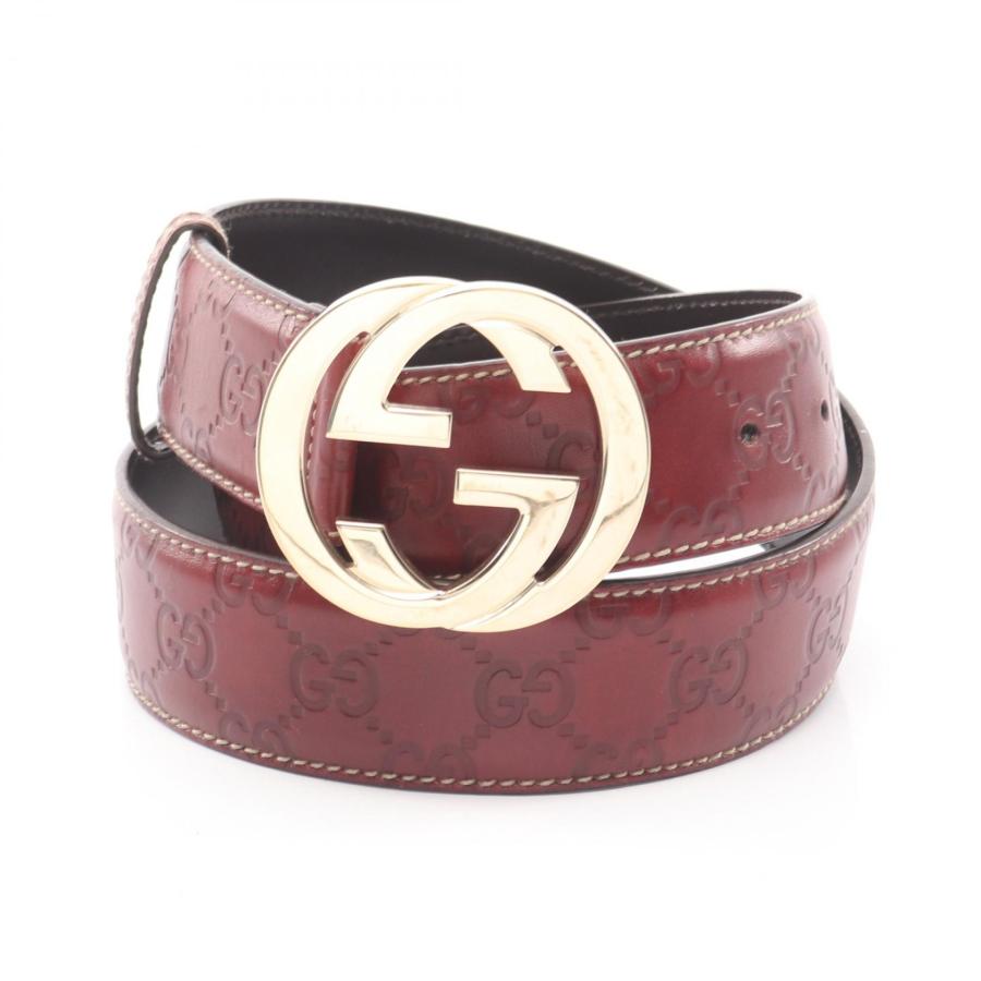 GUCCI（グッチ） インターロッキングG グッチシマ ブランドオフ レザー