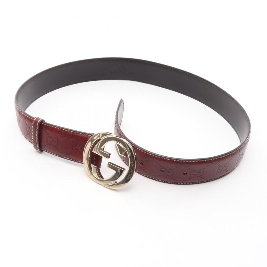 GUCCI（グッチ） インターロッキングG グッチシマ ブランドオフ レザー