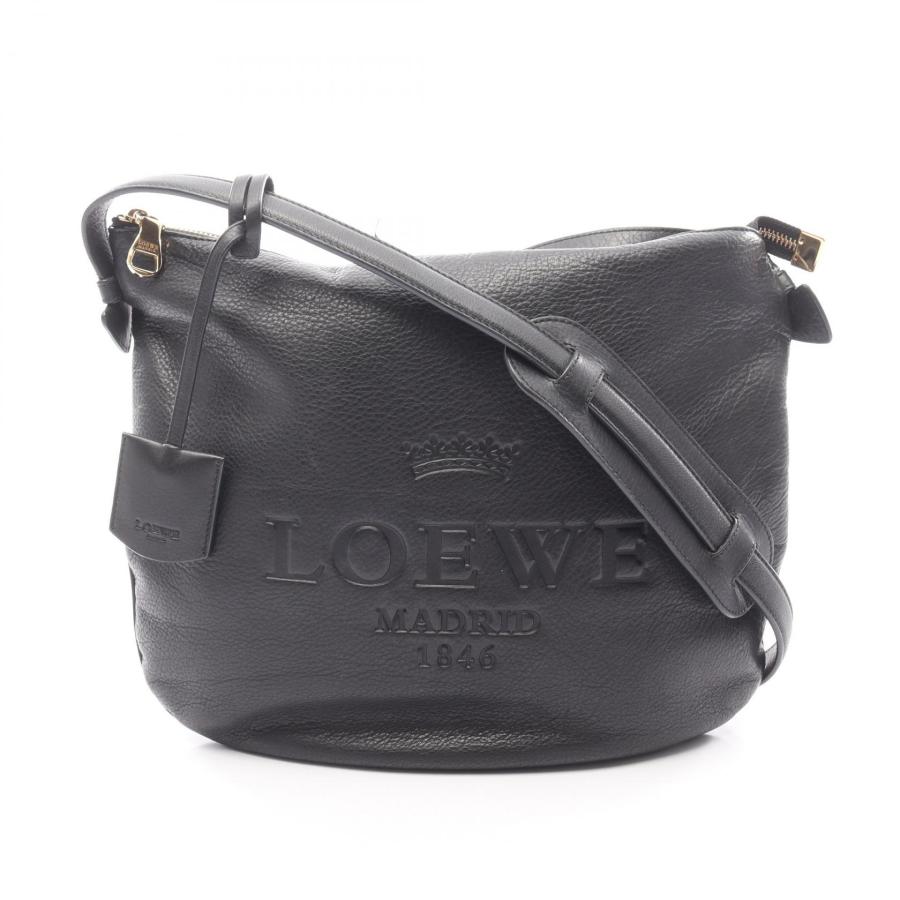 LOEWE（ロエベ） ヘリテージ ブランドオフ レザー ショルダーバッグ