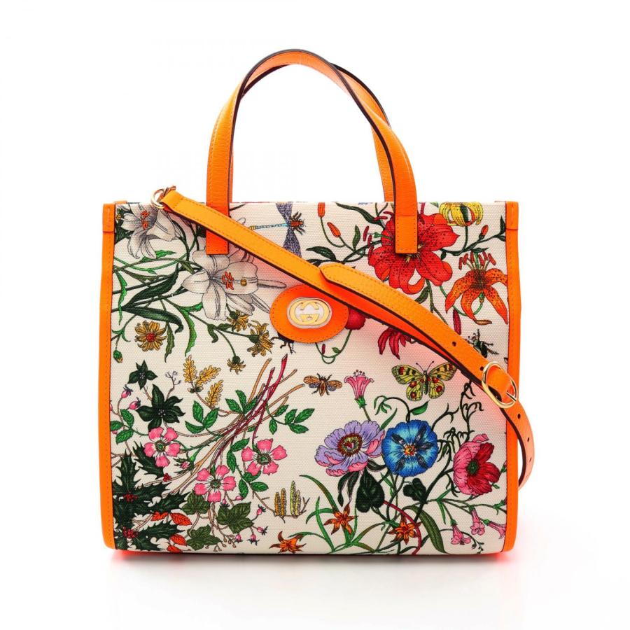 GUCCI（グッチ） フローラ ネオンカラー 2WAY ブランドオフ キャンバス