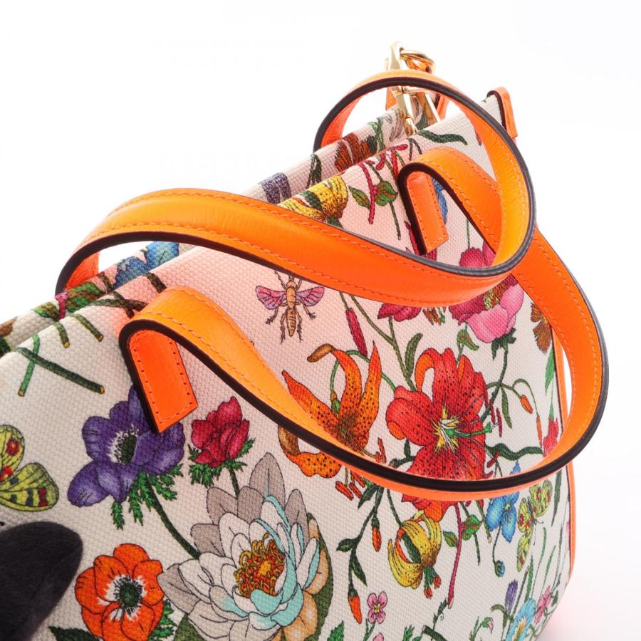 専用　美品　140 GUCCI グッチ　ハンドバッグ　GG柄　キャンバス GUCCI（グッチ） フローラ ネオンカラー 2WAY ブランドオフ キャンバス
