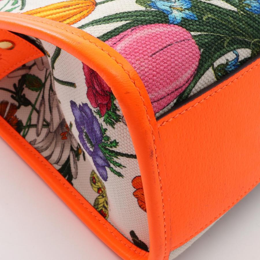 GUCCI レアブルームス フローラ ゼラニウム クラッチバッグ 新品未使用品 GUCCI（グッチ） フローラ ネオンカラー 2WAY ブランドオフ キャンバス